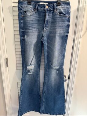 KanCan Distressed Flare Jeans